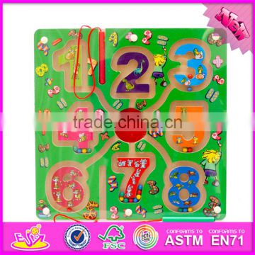 2017 New products kids educational toy wooden magnetic color maze W11H019