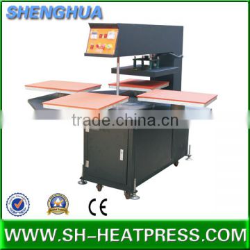 2016 NEWEST Fou stations heat press transfer machine for print fabric sheet and tshirt