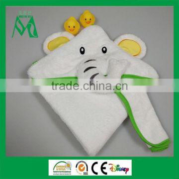 Elephant baby hooded towel terry towel blanket