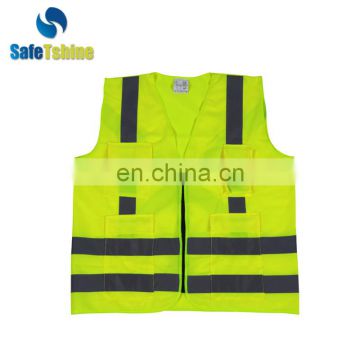High quality reflective safety vest of Roadway protective mesh fabric
