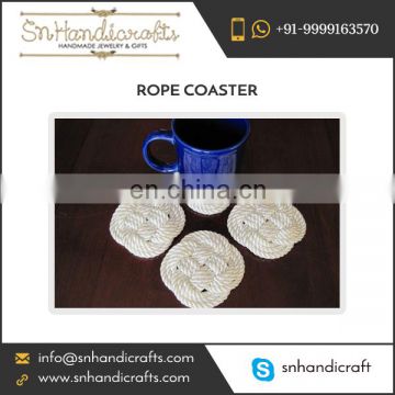 Best Quality Attractive Design Fancy Handmade Rope Coaster