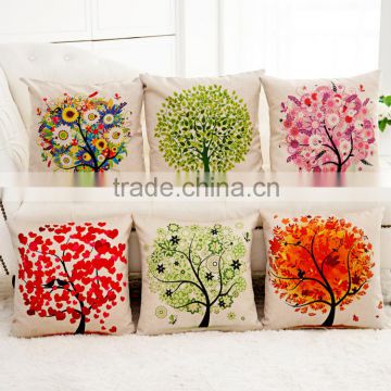 Fashion Linen Cotton Floral Pillow Case Decor Throw Pillowcase