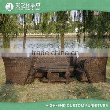 All weather modern outdoor furniture rattan wicker with rattan chairs