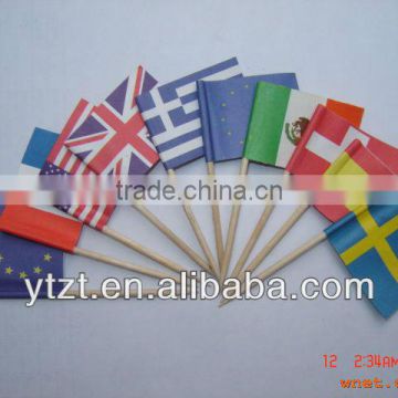 Top grade hotsell country flag toothpick in hot sale