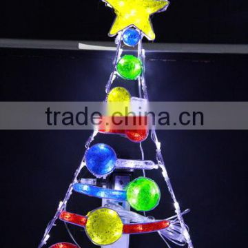 2D christmas tree LED motif light