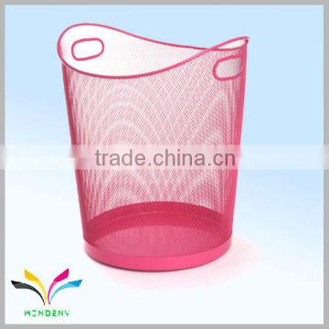 Eco-friendly metal stand recycle paper reuse waste bin container
