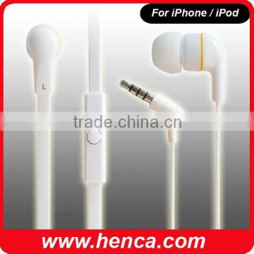 in-ear style and stereo earphone for iphone,ipod