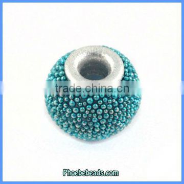 Wholesale Fashion Blue Indonesia Round Clay Bracelet Beads PCB-M100544