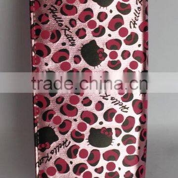 Hello Kitty picture PU Leather Wallets for ladies/gentlemen; wallet exporter; wallet factory; wallet manufacturer
