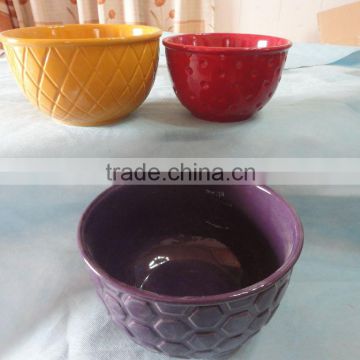 YT good qulity colorful stock ceramic bowl