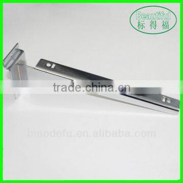 Metal bracket for glass shelves/ slatwall glass shelves