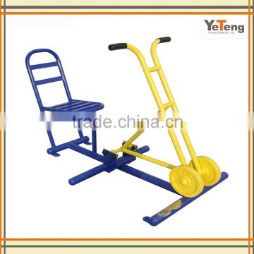 Galvanized pipe & LLDPE outdoor fitness equipment with climbing exercise