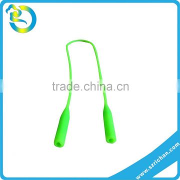 Factory direct sale top quality custom shape colours soft round glasses silicone cord rope strap
