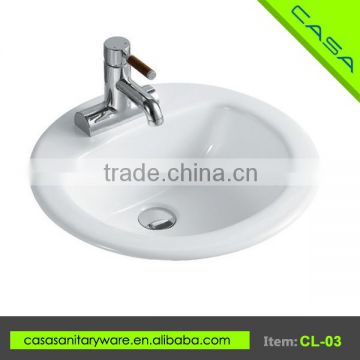 USA hot sales white ceramic solid surface washbasins