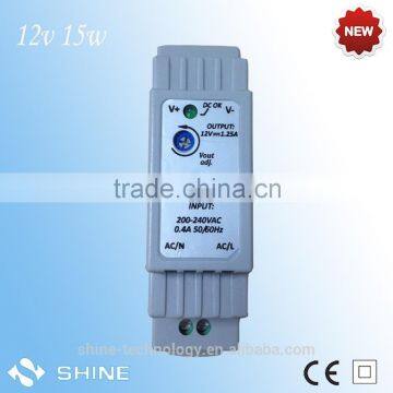 DR-15-12 15W 12V 1.25A DIN Rail Power Supply 12V led driver