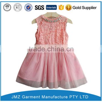 high quality custom pink baby clothes and dress