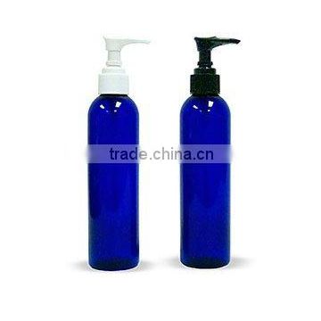 blue transparent color pet cylinder shape 100ml,120ml,150ml pet Plastic bottle