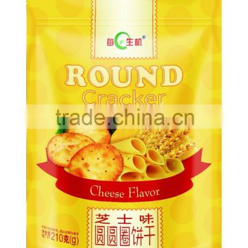 Round Cracker/Leisure Biscuits Cheese Flavor