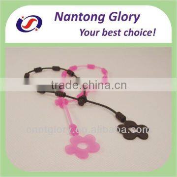 Hot selling custom silicone flowers bracelets