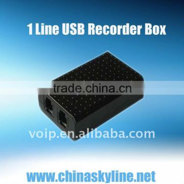 TYH8200,1 line usb telephone recorder box,analog phone call recorder