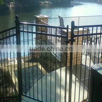 Galvanized or Color coated Steel palisade gates prices