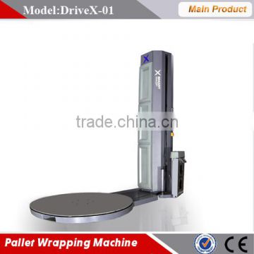 High performance automatic pallet stretch wrapping machine with cutting system 300%pre stretch