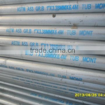 Hot dip galvanized scaffold pipe q235 carbon steel material