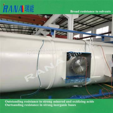ultra-clean 20 years service life Fluoroplastic Teflon PTFE/PFA/ETFE/PVDF/ECTFE coated lined Heavy Anticorrosive chemical storage equipment Tight Lining Vessel PTFE ultra clean chemical storage Tank container
