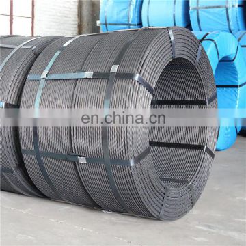 thailand low price swpr7a 7 single wire 12.7 mm post tensioned pc steel strand for Railway Sleeper