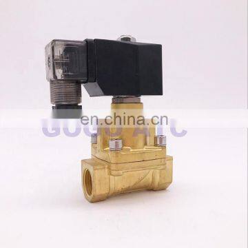 GOGO Brass 2 way water high temperature solenoid pneumatic steam control valve 1-1/2" 12V DC Orifice 35mm normal close PZ-40