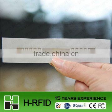 ISO18000 paper face UHF inlay tag used to stick on files