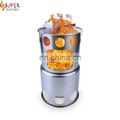 High Quality outdoor charcoal cooking stove portable camping wood stove
