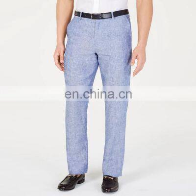 YIHAO  manufacturers custom Plus Size 100% linen pants for men