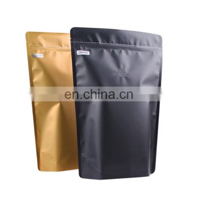 matte printing side gusset coffee bean packaging bag with valve Wholesale