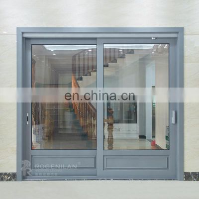 Aluminum frame automatic sliding glass doors low price