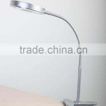 Simple Round Shade LED Clamp Desk Lamp, 3W LED