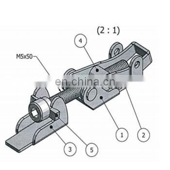 OEM ODM Custom Stainless Steel Stamping Adjustable Toggle Metal Spring Latches Draw Latch Hardware Parts