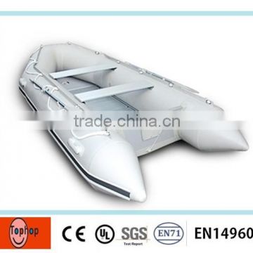 Modern appearance OEM inflatable pontoon fishing paddle boat for amuse