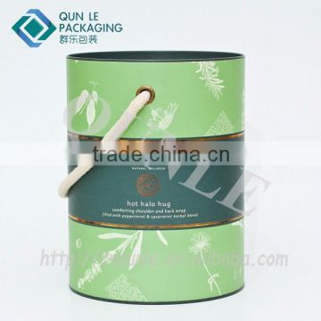 Large Round Cardboard Gift Packaging Boxes with metal lid