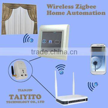 Moblie home curtain / Zigbee Wireless Andriod smart phone control electric curtain