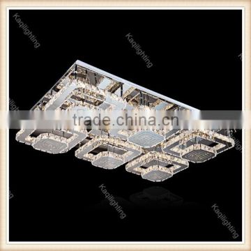 Hotel project fancy crystal ceiling lamp flush mount, led flush mount chandelier lighting factory price
