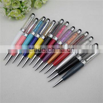 TCR-08 crystal pen with USB , fat Promotional Stylus pen