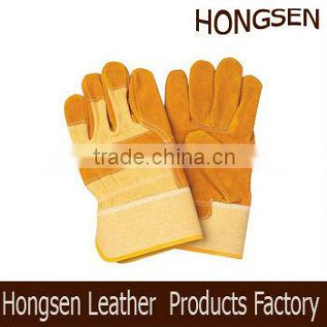 HSLB1387 semi leather glove