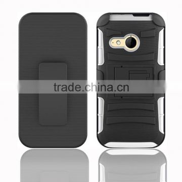 For HTC One M8 mini hybrid shockproof holster cover