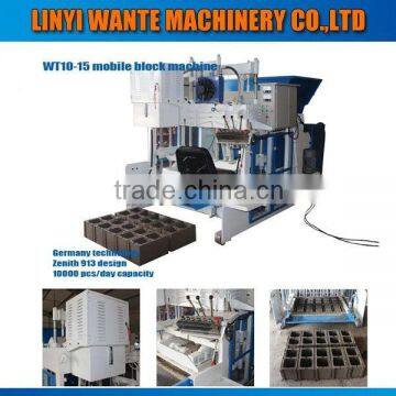 Hot Sell WT10-15 Fully Automatic Egg Laying Movable Concrete Block Making Machine price for sale