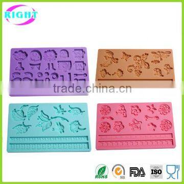 Cake decoration fondant silicone molds