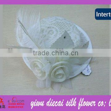 Yiwu factory supply sinamay lace top hat
