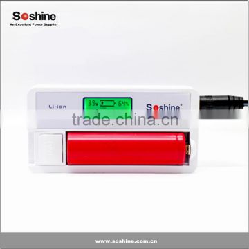 Soshine SC-S7 charger With LCD Display for Li-ion 18650 18350 RCR123 Ni-Mh AA AAA 18650 single charger 18650 battery charger