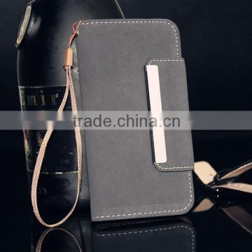 2014 new design detachable flip leather case for samsung galaxy s5, phone case