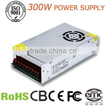 Manufacturer 300w single output power supply smps 12v 25a 300w power switch
